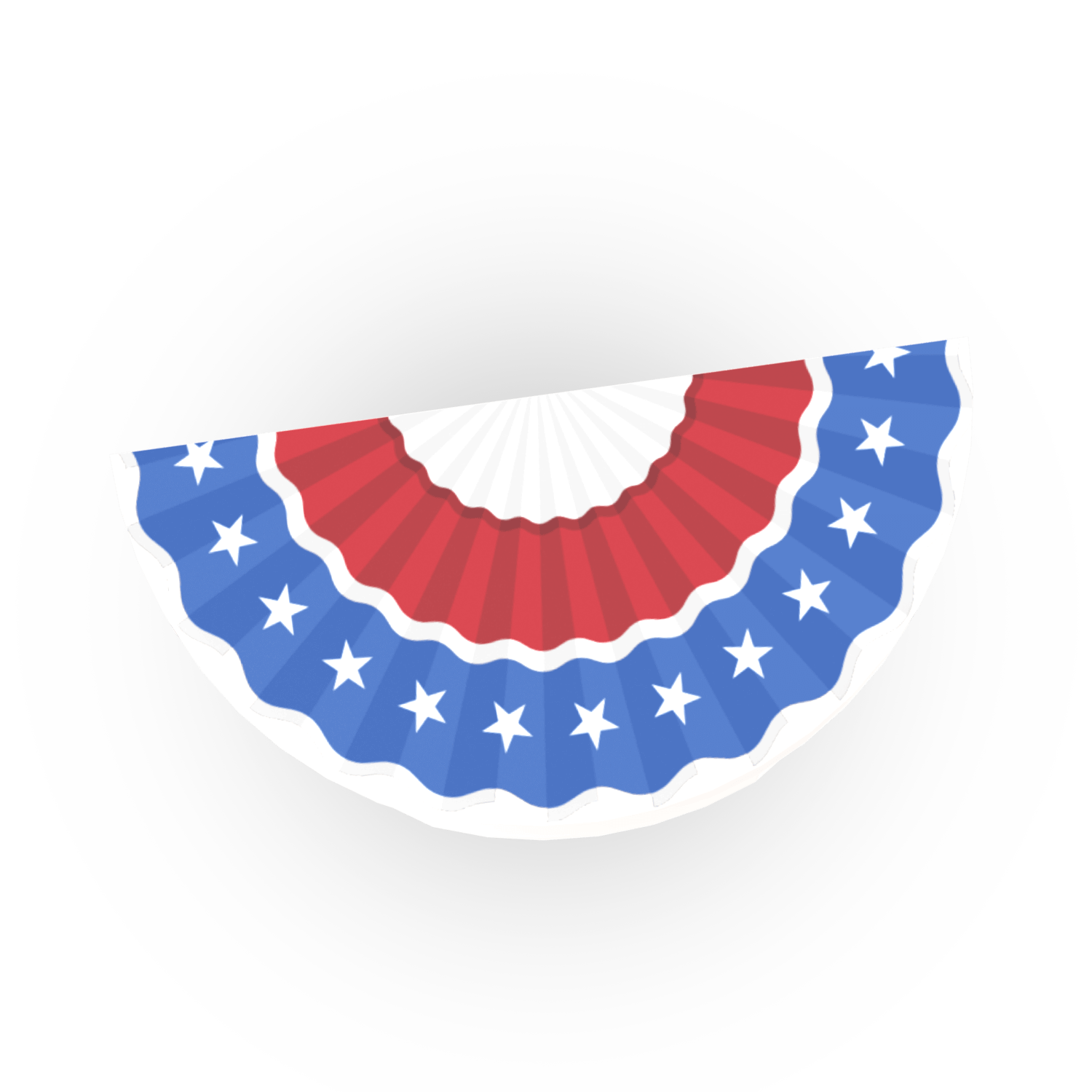 Red, White & Blue Bunting - Patriotic USA - Custom Printed - Made Using LEGO® Parts