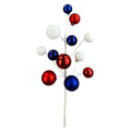 16" Ornament Ball Pick: Red, White, Blue